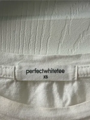 Perfectwhitetee Harley Cotton Boxy Crewneck Tee in White thumbnail 4