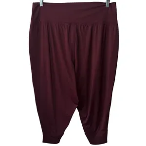 NEW Fabletics Maj Pocket Pant‎ Burgundy Moisture Wicking Athletic Outdoors 1X thumbnail 5