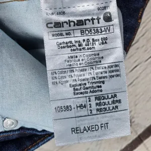 Carhartt BD5383W Relaxed Fit Womens Jeans Dark Wash Size 2‎ Regular thumbnail 6