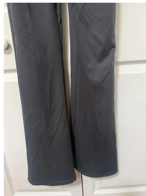 SHEIN Charcoal Grey Square Neck Long Sleeve Wide Leg Jumpsuit thumbnail 2