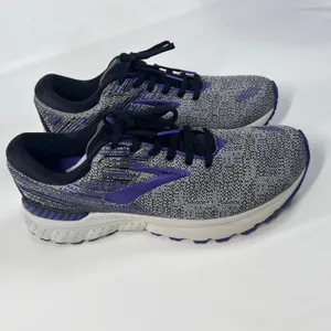 Brooks Adrenaline GTS 19 Running Shoes Women's 9.5 Gray Purple Support Sneakers‎ thumbnail 4