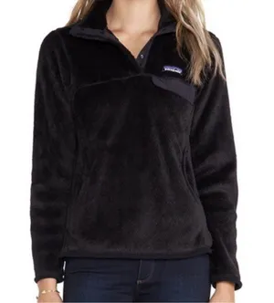Patagonia Pullover Women’s Medium Re-Tool Snap-T Fleece Black Gorpcore Outdoor thumbnail 1
