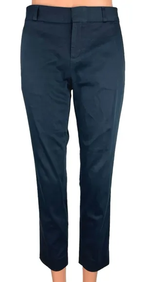Banana Republic Navy Blue Mid Rise Career Cropped Straight Leg Pants Size 2 thumbnail 1