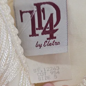 1/4 by Eletra Fringe Dress Womens S ST.12263 Ivory Tiered Flapper EUC thumbnail 2