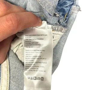 Free People Shelby Denim Overalls Blue Wash‎ Size 27 thumbnail 12