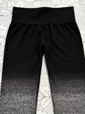 💥Gymshark Ombré Seamless High Rise Leggings Black Gray Gradient Sz S 💚 thumbnail 5