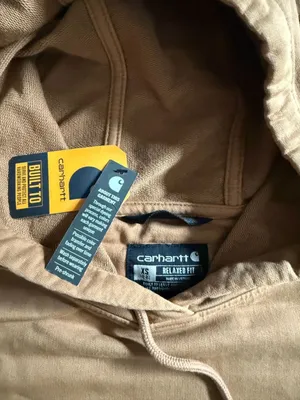 Carhartt Women's Relaxed Fit Midweight Garment-Dyed French Terry Hooded Sweatshi thumbnail 4