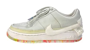 Nike Air Force 1 Jester Gray Floral Print Lace Up Low Top Sneakers Shoes Size 10 thumbnail 1