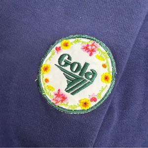 Gola X Anthropologie Pass Back Sweatshirt The Summit Navy Blue Patch Logo Crew thumbnail 6