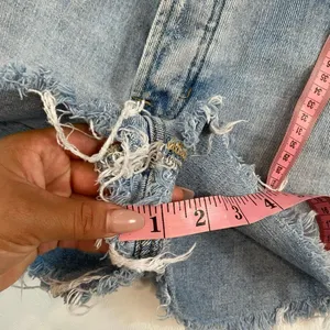 PacSun High Rise Distressed Denim Shorts Light Wash Size 29 thumbnail 9