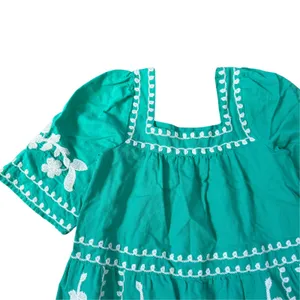 Sézane Sabine Dress Ecru Green thumbnail 6