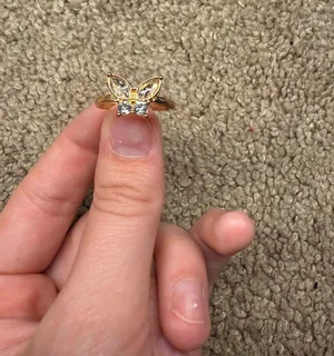 Butterfly ring Gold thumbnail 1