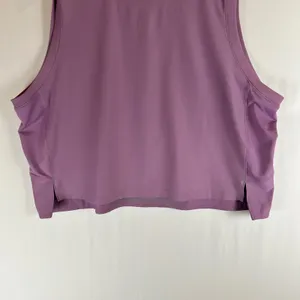 Lululemon Train to Be Tank Top Purple Cropped Mesh Athletic Sleeveless Gym Sz 12 thumbnail 6