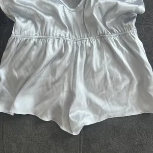 Salua Stardust Silver-Grey & Black Silk Mini Romper Lingerie thumbnail 13