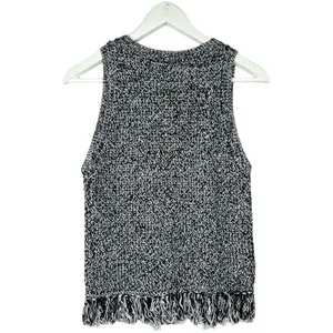 Rebecca Minkoff Sleeveless Knit Fringe Top Small thumbnail 5