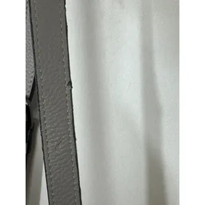 Vince Camuto Grey‎ Pebbled Leather Crossbody Bag Ring Detail Adjustable Strap thumbnail 6