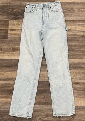 Abercrombie and Fitch The 90’s Straight Ultra High Rise Jeans Women’s 26/2 thumbnail 1