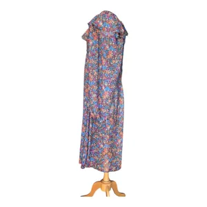 For Love & Lemons Brittany Floral Midi Dress Smocked Ruffle Medium NWT Romantic thumbnail 10