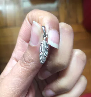 Pandora Sterling Silver Feather Pendent thumbnail 1
