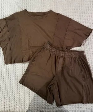 Aerie Brown Oversized Lounge Set thumbnail 1