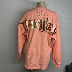 Disney Peach Glittering Spirit Jersey Size M thumbnail 3
