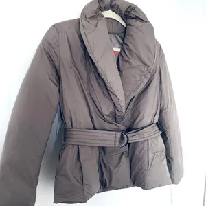 Bernardo Softy Glam Ecoplume Shawl Collar Puffer Jacket Belted Eco Friendly XS thumbnail 11