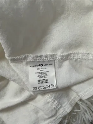 Brandy Melville White Button-Front Crop Camisole thumbnail 4