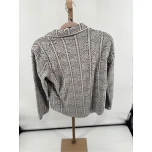 Lauren Ralph Lauren Paisley Pajama Top Long Sleeve Size XS Gray thumbnail 5
