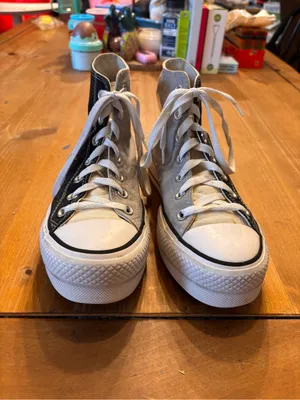 Converse womens custom by you all star lift platform split high top sneakers 7 thumbnail 6