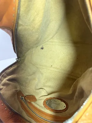 Vintage Fendi Selleria Pebbled Leather Satchel – Cognac Brown thumbnail 12