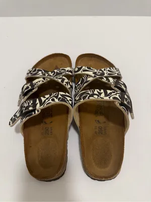 Birkenstock Salina Sandals Brown White Birkis Shoes Size 8 thumbnail 2