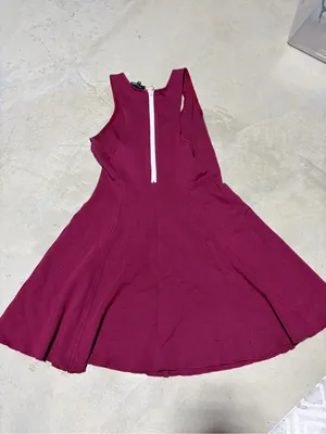 Aritzia Wilfred free Berry-Tone Sleeveless Fit & Flare Mini Dress 8 thumbnail 7