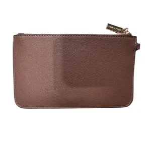 Anne Klein Women's‎ Brown Pebbled Leather Zip Wallet Cardholder Coin Pouch thumbnail 6