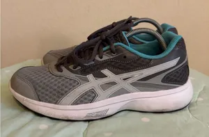 ASICS Gray and Blue Sneakers size 6.5 thumbnail 1
