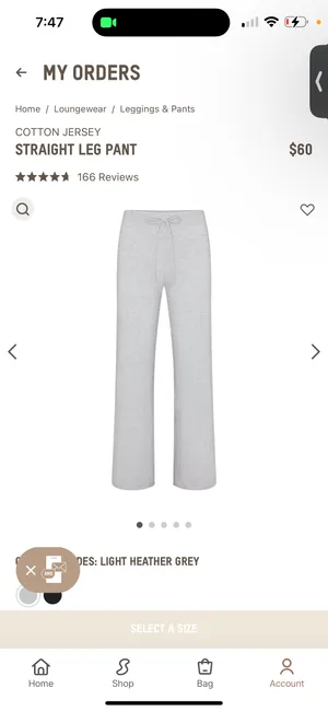 SKIMS Cottons Jersey Straight Leg Pants thumbnail 3