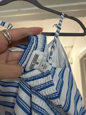 Target Blue and white striped midi dress thumbnail 5