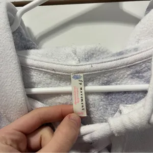 Free People Movement White & Purple Tie Dye Sweatshirt thumbnail 5