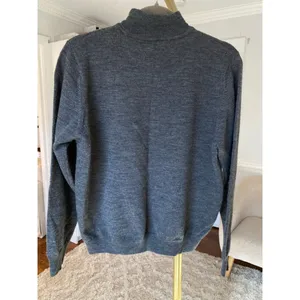 Charter Club Merino Wool Turtleneck Sweater Gray Knit Quiet Luxury Parisian Cozy thumbnail 3