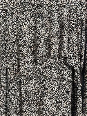 Old Navy Maternity Dress XL Animal Leopard Print Long Sleeve MIDI Nursing Flap thumbnail 6