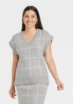 Target “A New Day” Grey Sweater Vest thumbnail 1