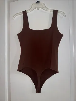 Abercrombie & Fitch Brown soft a&f collection One-Piece Bodysuit thumbnail 4
