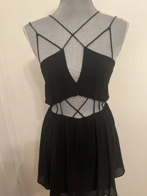 Windsor Black Strappy Dress Mini. Size Small  thumbnail 10