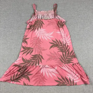 Joyspun Dress Teens XL Pink Square Neck Strappy Smocked A-Line Knee Length thumbnail 9