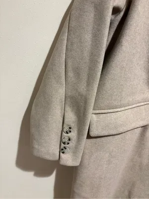 Baltic Born Anderson Double Breasted Long Coat Natural Size M/L thumbnail 10