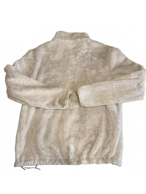 The North Face $110 Osito Fleece Jacket Womans Large Gray Cozy Warm Lightweight thumbnail 3