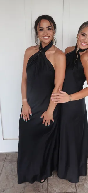 Show Me Your Mumu Black Halter Dress thumbnail 1