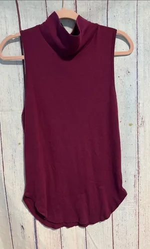 NWOT Free People Sleeveless Turtleneck Top thumbnail 1