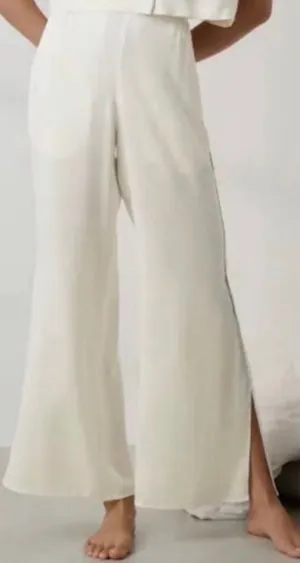Lunya Washable Silk Cami Pant High Waisted Ivory White Size Small thumbnail 1