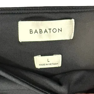 Babaton Black Square Neck Long Sleeve Nylon Spandex Thong Bodysuit Size L thumbnail 3