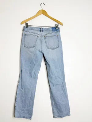 Abercrombie & Fitch 90s Straight Mid Rise Jeans 28 Short Distressed thumbnail 2